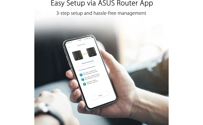 Router Mesh Wireless ASUS ZenWiFi XT9 (B-1-PK), AX7800, Tri-Band, acoperire...