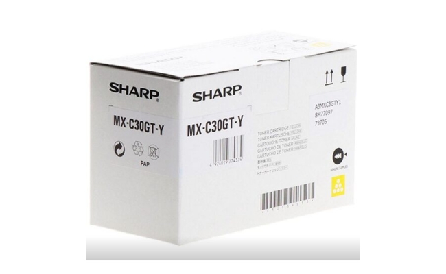 Toner Original Sharp Yellow MXC30GTY pentru MXC250, MXC300, MXC301, MXC303,...