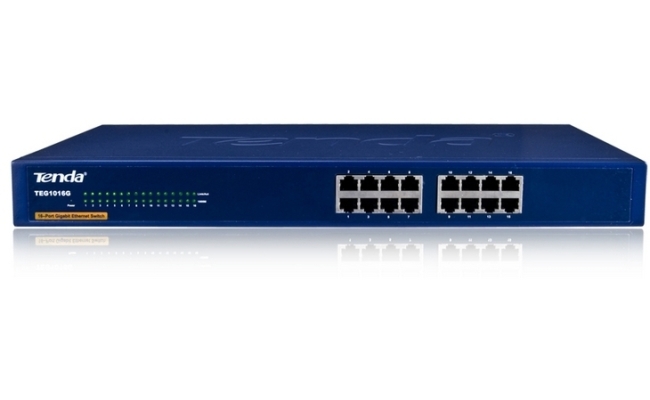 Switch Tenda TEG1016G, 16 Port-uri 10/100/1000 Mbps