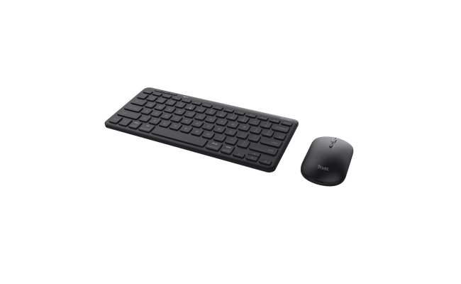 Kit tastatura + mouse Wireless/Bluetooth, Trust LYRA, Multi-Device, Layout...