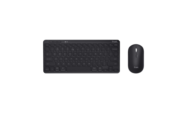 Kit tastatura + mouse Wireless/Bluetooth, Trust LYRA, Multi-Device, Layout...