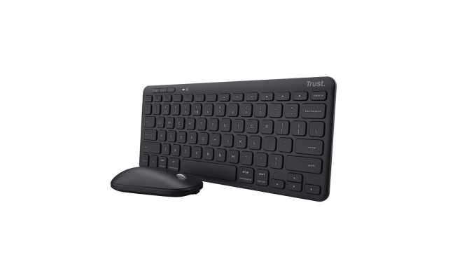 Kit tastatura + mouse Wireless/Bluetooth, Trust LYRA, Multi-Device, Layout...