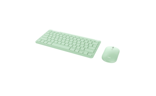 Trust Lyra US (24942) - Kit tastatura si mouse verde 53621