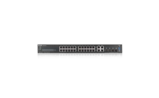 Switch Zyxel GS2220-28-EU0101F, porturi Gigabit x 24, SFP x 4, managed,...