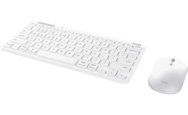 Tastatura Trust Lyra Wireless Keyboard & Mouse Set - white 25073 53618