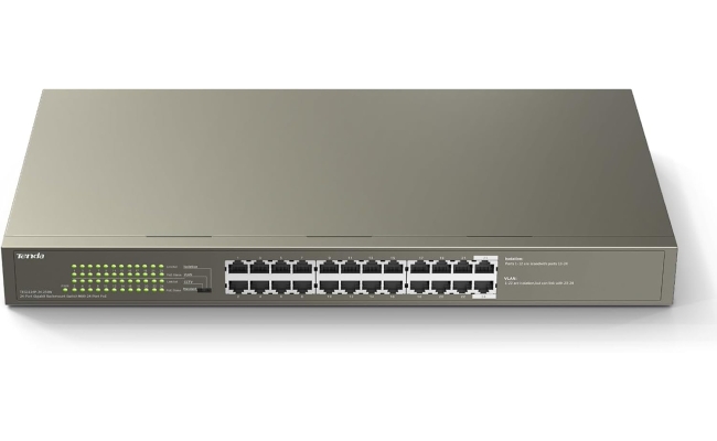Switch Tenda TEG1124P-24-250W, 24PorturiPoE 10/100/1000Mbps 53577