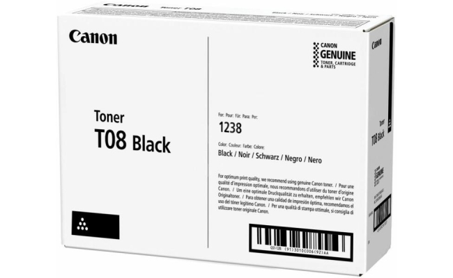 Toner Original Canon Black CRG-T08 3010C006AA pentru I-Sensys X 1238, 11K