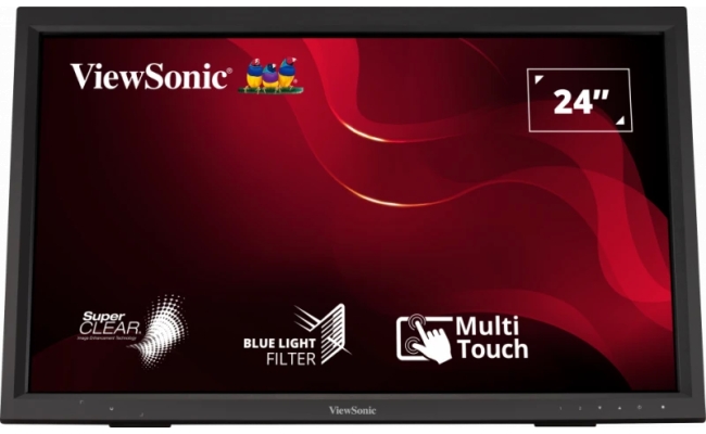 Monitor LED VA Viewsonic 24", Full HD, Touch, HDMI, Vesa, Negru