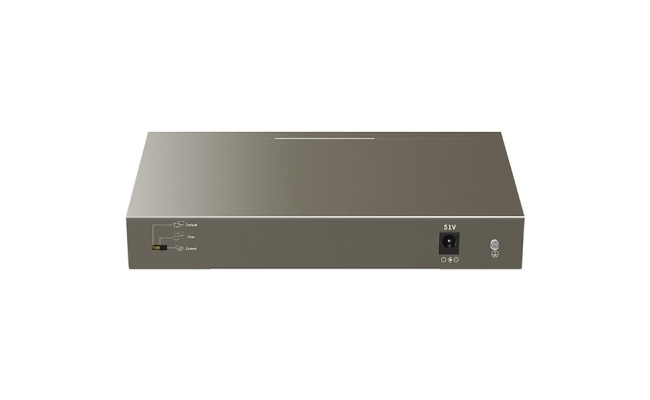 Switch TENDA TEF1110P-8-102W, 2 porturi Gigabit, 8 porturi PoE, argintiu...