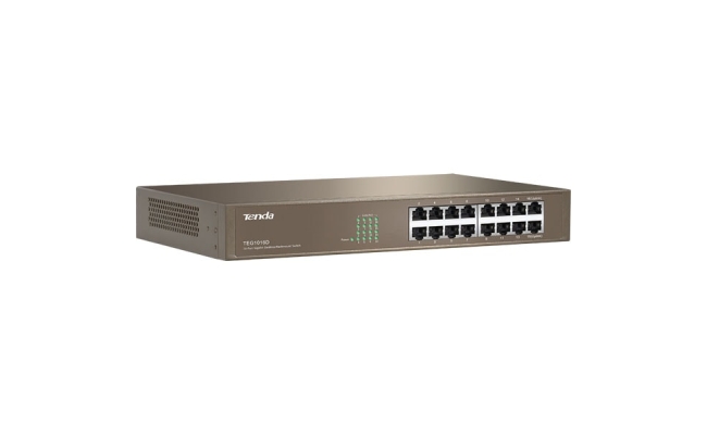 Switch TENDA TEG1016D, 16 porturi Gigabit, argintiu 53592