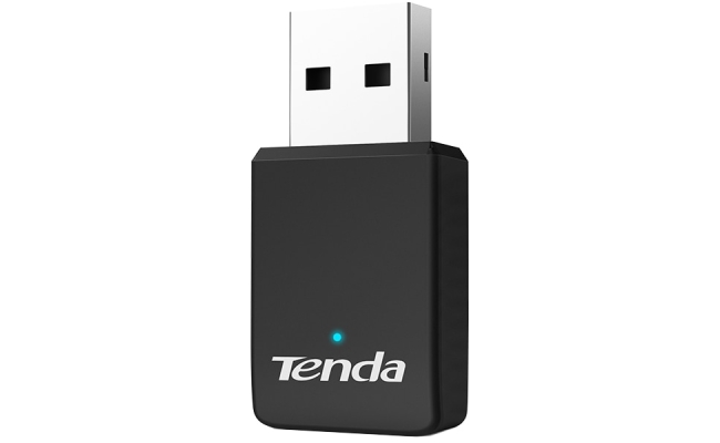 Adaptor USB Wireless TENDA U9 AC650, Dual-Band 200 + 433 Mbps, negru 53563