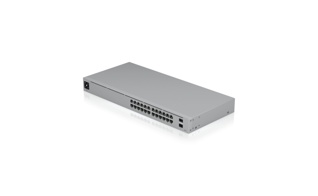 Switch Ubiquiti UniFi cu 24 porturi Gigabit, 2xSFP, managed, rackabil -...
