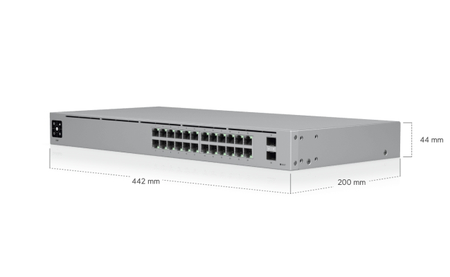 Switch Ubiquiti UniFi cu 24 porturi Gigabit, 2xSFP, managed, rackabil -...