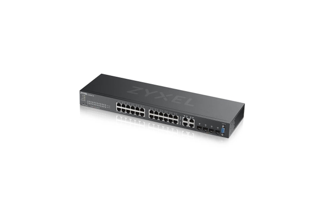 Switch Zyxel GS2220-28-EU0101F, porturi Gigabit x 24, SFP x 4, managed,...