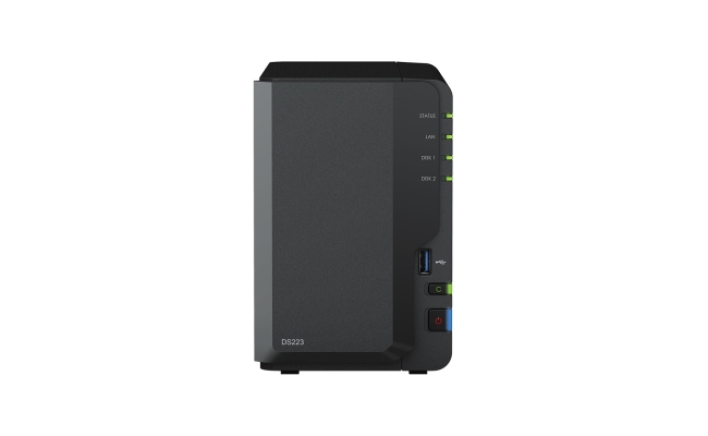NAS Synology DS223, Realtek RTD1619B, 1.7GHz, 2GB, 2-Bays, negru 53665