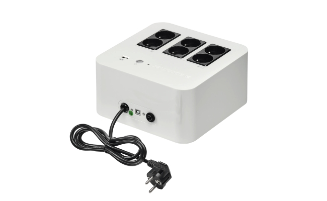 Socomec Netys PL 600VA / 360W, 6 x Shuko, negru 53456