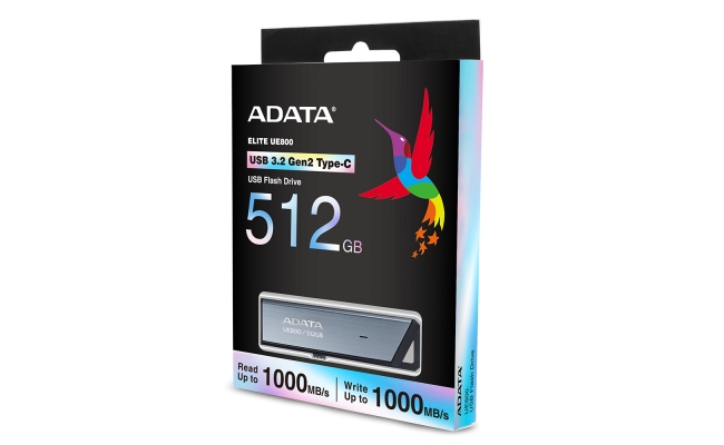 Memorie USB ADATA Elite UE800, 512GB, USB Type-C, Metalic 53442