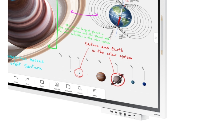 Tabla interactiva SAMSUNG Flip Pro WM55B LH55WMBWBGCXEN, 55", Ultra HD 4K,...