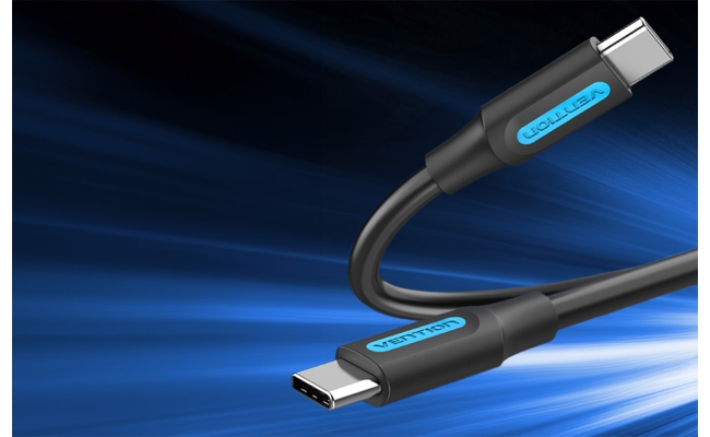 Cablu USB Vention COSBD, USB Type-C (T)  la USB Type-C (T), 0.5m rata...
