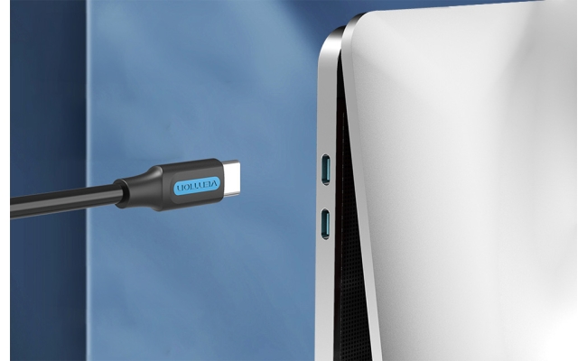 Cablu USB Vention COSBD, USB Type-C (T)  la USB Type-C (T), 0.5m rata...