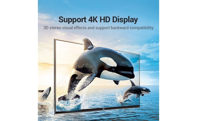 Adaptor video Vention AIOB0, HDMI(T) la HDMI(M), rezolutie maxima 4K la 60Hz,...