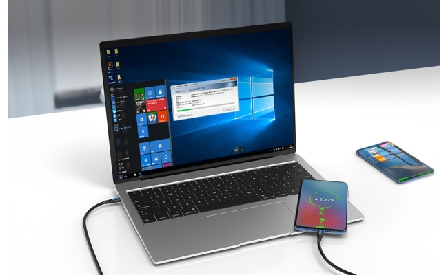 Cablu USB Vention COSBD, USB Type-C (T)  la USB Type-C (T), 0.5m rata...