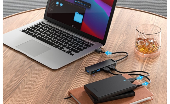 HUB USB Vention CHLBF, porturi: 4 x USB 3.2 gen 1, micro USB (M), conectare...