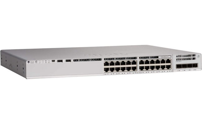 Switch Cisco C9200L-24P-4G-E, 24 porturi managed, rackabil, carcasa metalica