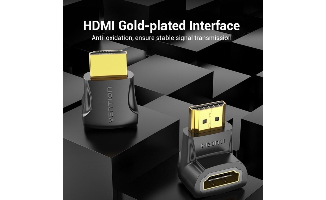 Adaptor video Vention AIOB0, HDMI(T) la HDMI(M), rezolutie maxima 4K la 60Hz,...