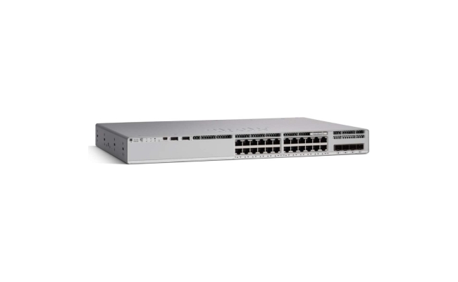 Switch Cisco Catalyst C9200L-24T-4X-E, 24 porturi, rackabil,  carcasa...