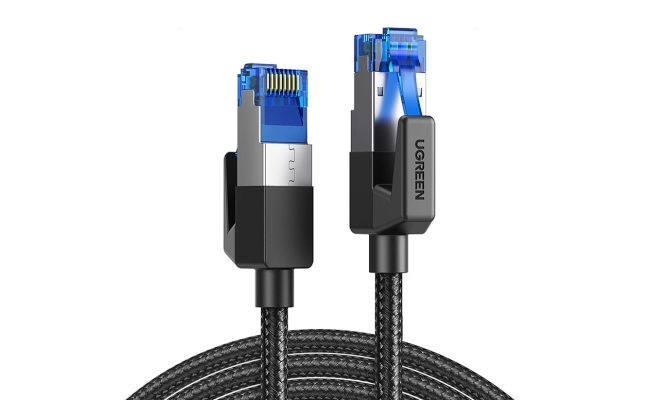 Patch Cord UTP Ugreen NW153 Cat8, cupru, braided cable, viteza maxima 25...