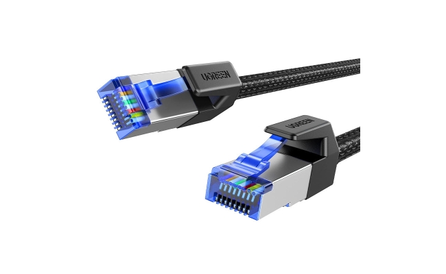 Patch Cord UTP Ugreen NW153 Cat8, cupru, braided cable, viteza maxima 25...