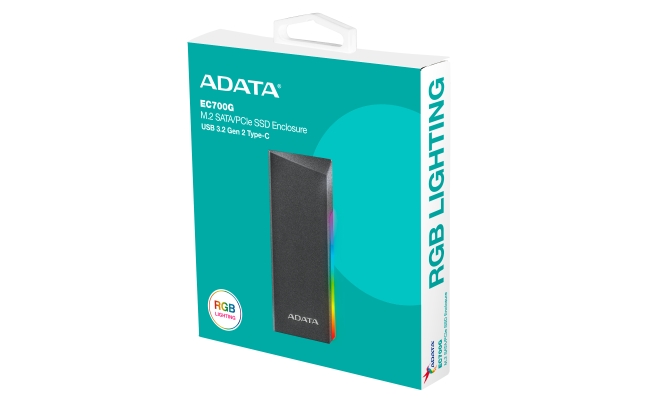 Rack Extern SSD/HDD ADATA EC700G M.2, USB 3.2 Gen2 Type C 55069