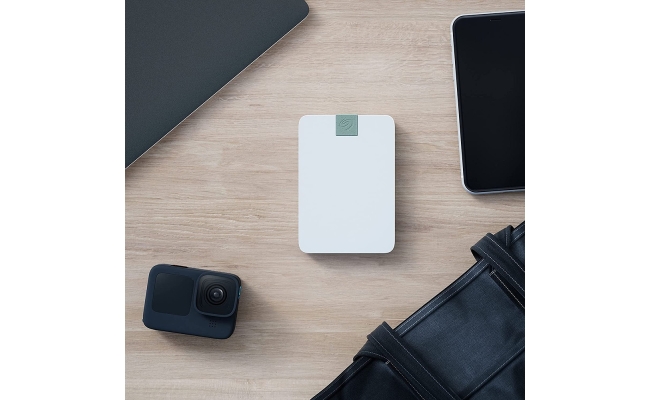 Hard Disk extern SEAGATE Ultra Touch STMA2000400, 2TB, USB 3.0 Type C, alb...