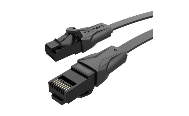 Patch Cord UTP Vention IBABL, Cat. 6, 10m, flat cable, conductor cupru -...