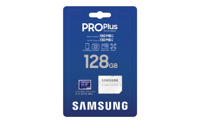 Card memorie Samsung MB-MD128SA/EU 128GB PRO+ mSD + Adapter 54629