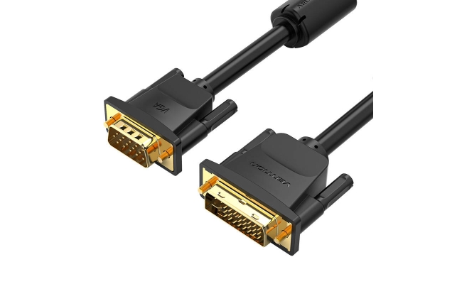Cablu video Vention EACBI, DVI-I (T) dual link la VGA(T), 3m, rezolutie...