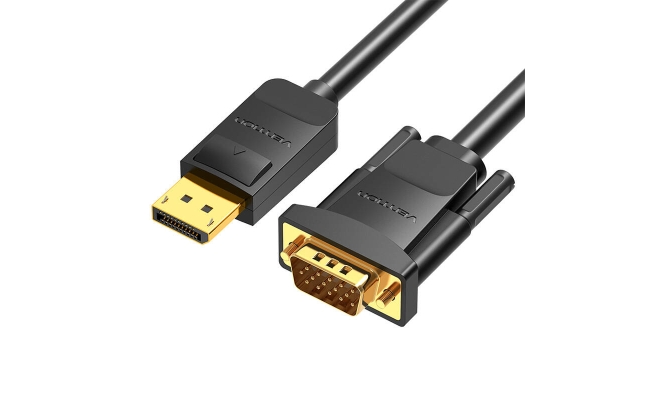 Cablu video Vention HBLBG, DisplayPort(T) la VGA(T), 1.5m, rezolutie maxima...
