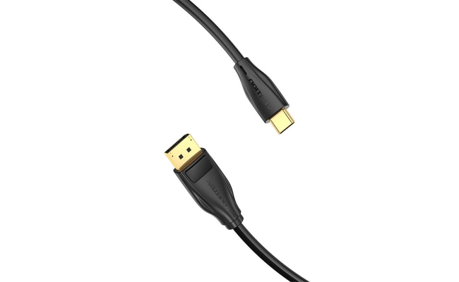 Cablu video Vention CGYBH, USB Type-C(T) la DisplayPort(T), 2m, rezolutie...