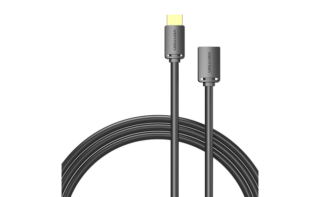 Cablu video Vention AHCBH, HDMI(T) la HDMI(M), 2m, rezolutie maxima 4K la...