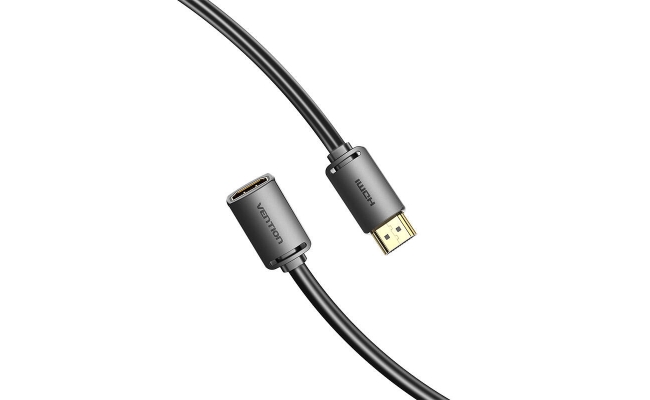 Cablu video Vention AHCBH, HDMI(T) la HDMI(M), 2m, rezolutie maxima 4K la...