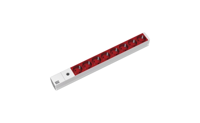 BM IT PDU  power strip 8x socket 1U, "BM-333.410" (timbru verde 4 lei)