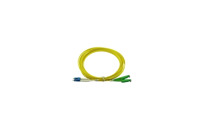 Patchcord fibra optica E2000/APC-LC/PC, SM OS2 9/125, manta LSZH 3.0mm,...