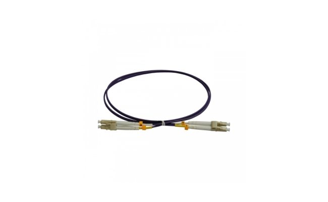 Patchcord fibra optica LC/PC-LC/PC, MM OM4 50/125, manta LSZH 2.0mm, duplex 1m
