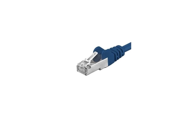 Patchcord SFTP RJ45-RJ45 Cat.6A, 2m, albastru, SFTP-6A-2-BL