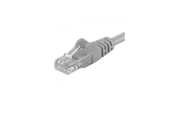 Patchcord UTP Cat.5e RJ45 10cm Gri (UTP-5E-0.1-G)