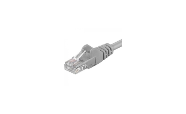 Patchcord UTP RJ45-RJ45 Cat.6, 0.1m, gri, UTP-6-0.1-G