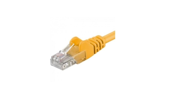 Patchcord UTP RJ45-RJ45 Cat.6, 0.25m, galben, UTP-6-0.25-Y