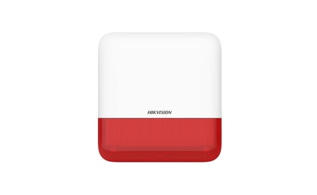 Sirena wireless AX PRO de exterior cu flash, led Rosu, 868Mhz - HIKVISION...