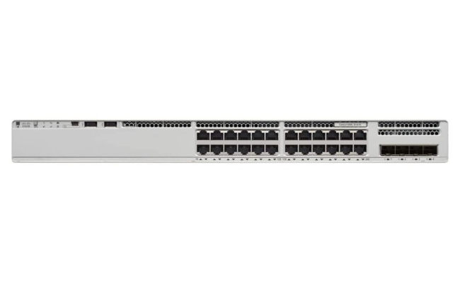 Switch Cisco Catalyst C9200L-24T-4G-A, 24 porturi, managed, rackabil, carcasa...